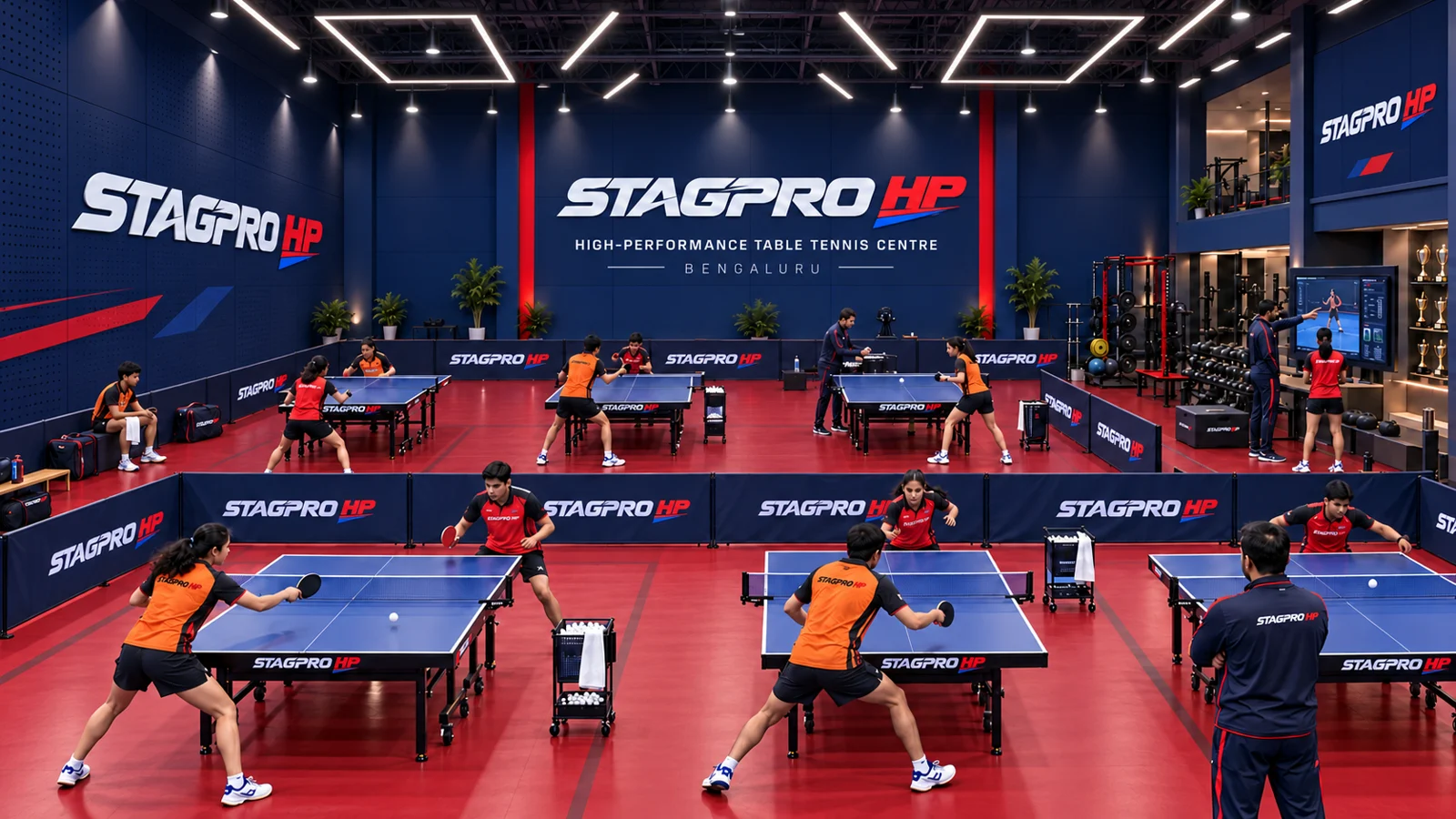 STAGPRO HP table tennis training environment